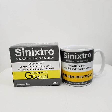 Caneca Porcelana Sinixtro