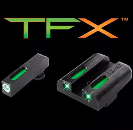 Alça Massa de Mira Truglo Glock Tds TFX Fibra + Tritium