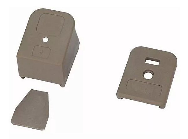 Bumper Extensor Prolongador Carregador Glock Americano - Tan