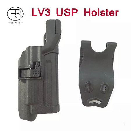Coldre HK USP com Lanterna Polímero Ostensivo Destro
