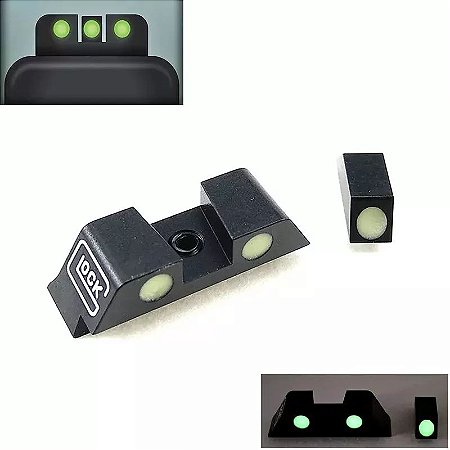 Alça e Massa de Mira Glock Original de Tritium Tds Modelos Exceto G42/43