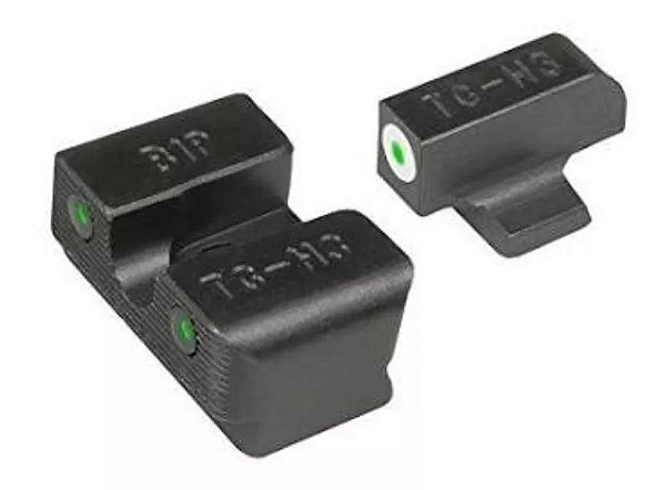 Alça e Massa de Mira Tritium Pró Truglo da Glock M.O.S.