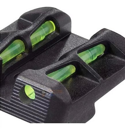 Alça de Mira HIVIZ de Fibra 3 cores Glock  apenas esses calibres - 45acp - 10mm - 45gap