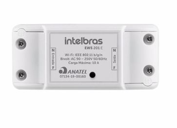 Interruptor controlador Inteligente Wi-Fi EWS 201 Intelbras