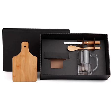 Kit Para Caipirinha / Chopp Em Bambu - 4 Pçs (GGKE-00543)