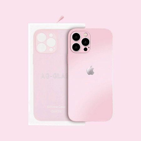 Capa Glass iPhone 12 Pro Max (Chanel Pink) - RAFOX IMPORTS