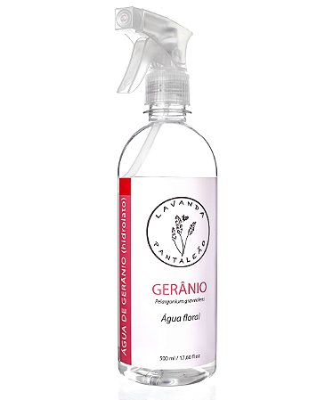 Água floral de gerânio (hidrolato) - 500 ml