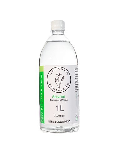 Água floral de Alecrim (Hidrolato)- Refil Econômico 1 Litro