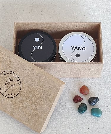 Duo velas aromáticas 100% natural com óleo essencial - Yin Yang