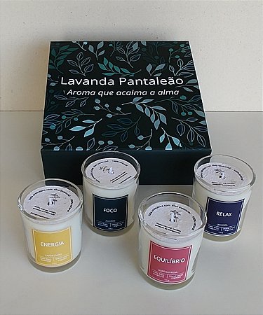 Kit Velas aromáticas com óleo essencial - colors