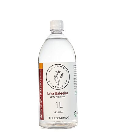 Água floral de erva baleeira (hidrolato)- Refil Econômico 1L