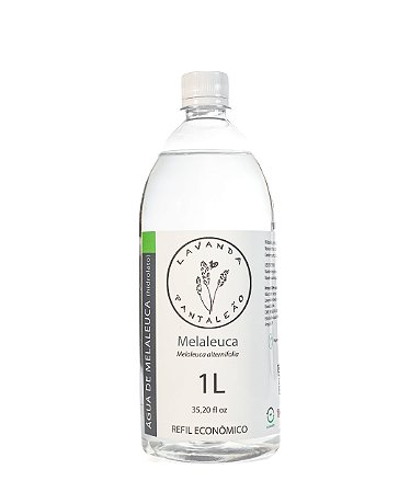 Água floral de melaleuca (hidrolato)- Refil Econômico 1L