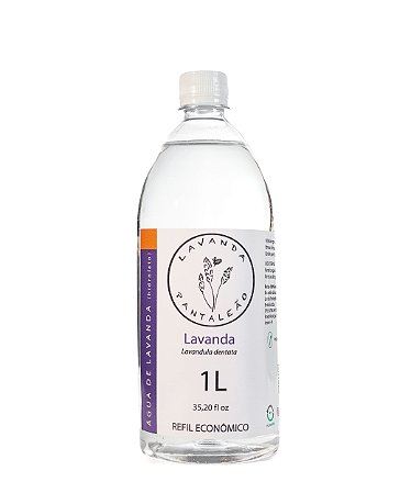 Água floral de Lavanda (Hidrolato)- Refil Econômico 1 Litro