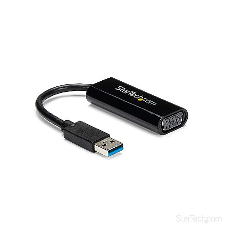 Startech.com Cabo adaptador USB 3.0 para VGA External Vídeo Card Multi Monitor, 1080p Slim, 1920 x 1200 – 7 cm
