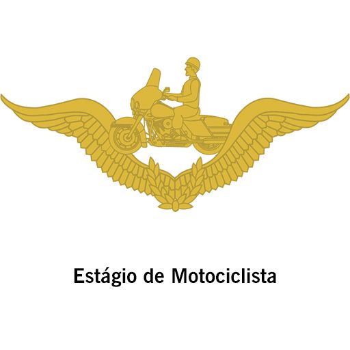 Metal EB Peito Motociclista Dourado