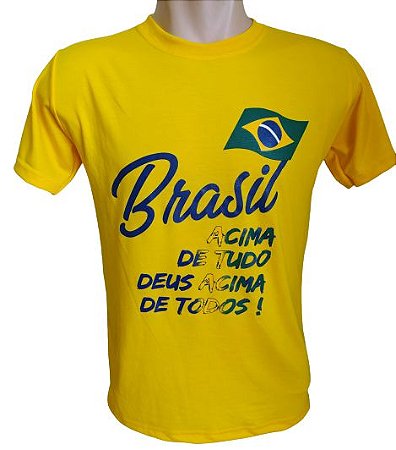 Camiseta Estampada Brasil Acima