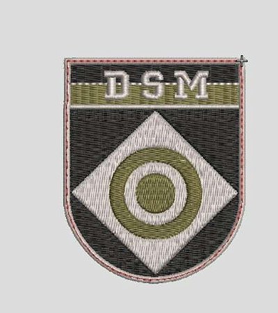Bordado EB Distintivo de Organização Militar - DSM Diretoria de Serviço Militar