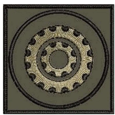 Distintivo de Baixa Visibilidade - Estágio de motorista militar de viatura sobre rodas