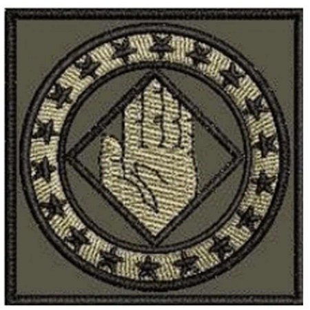 Distintivo de Baixa Visibilidade - Estágio de identificador de corpos de tropa