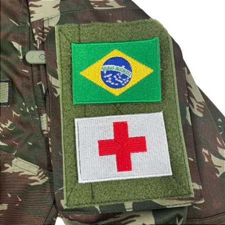 Bordado EB Braço Saúde Vermelho