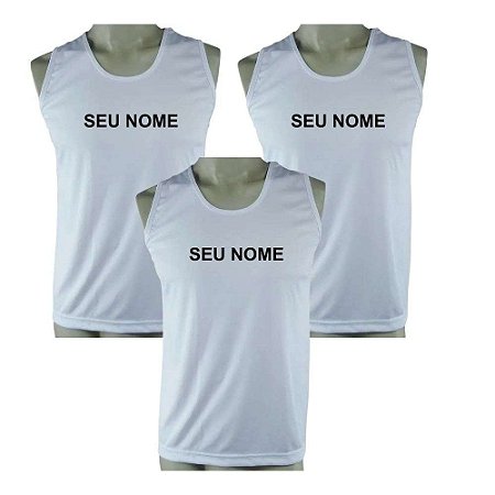 Kit 3 Camisetas Regatas TFM Dry Fit com Nome Bordado (EXCLUSIVO SITE)