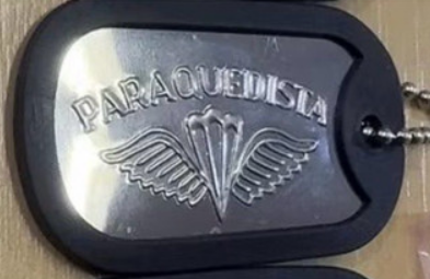 Colar Militar Dog Tag Paraquedista