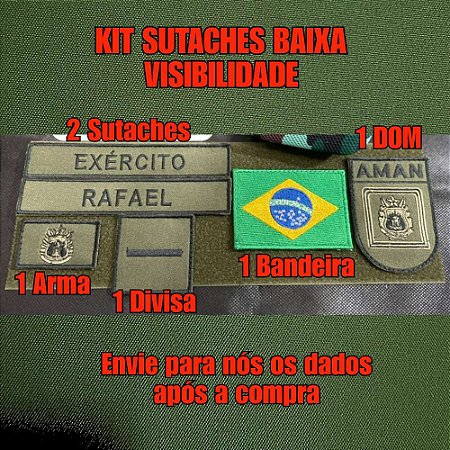 Kit Sutaches Baixa Visibilidade (Exclusivo Site)