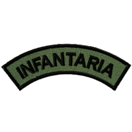 Distintivo Semicircular Bordado de Baixa Visibilidade - Manicaca INFANTARIA