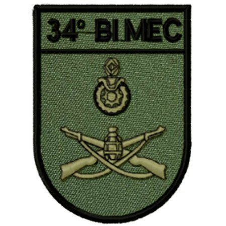 Distintivo de Organização Militar de Baixa Visibilidade - 34º BI MEC (34º Batalhão de Infantaria Mecanizado)