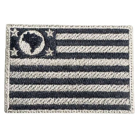 Patch Bordado Bandeira de São Paulo em Baixa Visibilidade 6,5 x 4,5cm