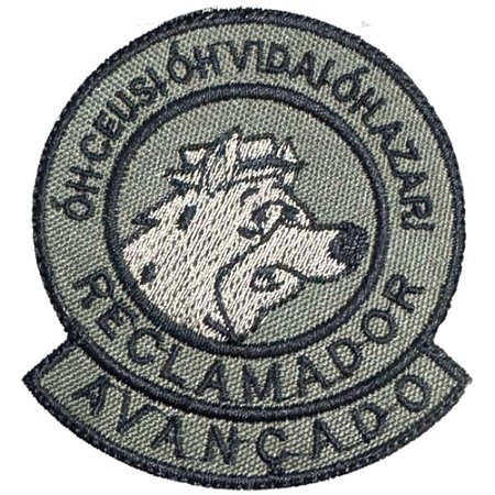 Patch Bordado Reclamador Avançado em Baixa Visibilidade 6,0 x 6,5cm