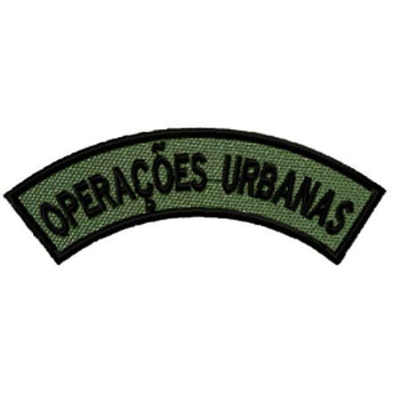 Distintivo Semicircular Bordado de Baixa Visibilidade - Manicaca OPERAÇÕES URBANAS
