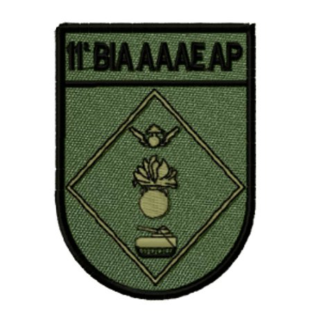 Distintivo de Organização Militar de Baixa Visibilidade - 11ª BIA AAAE AP (11ª Bateria de Artilharia Antiaérea Autoprop)