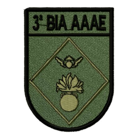 Distintivo de Organização Militar de Baixa Visibilidade - 3ª BIA AAAE (3ª Bateria de Artilharia Antiaérea)