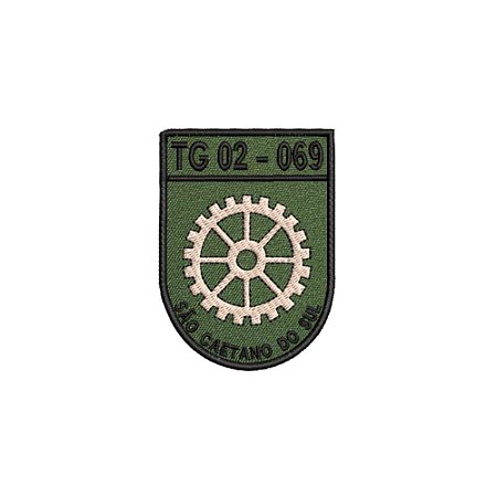 Distintivo de Organização Militar de Baixa Visibilidade - TG 02-069 (Tiro de Guerra de São Caetano do Sul - SP)