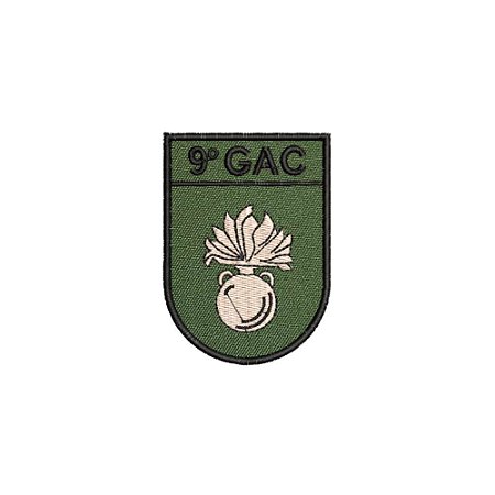 Distintivo de Organização Militar de Baixa Visibilidade - 9º GAC (9º Grupo de Artilharia de Campanha)
