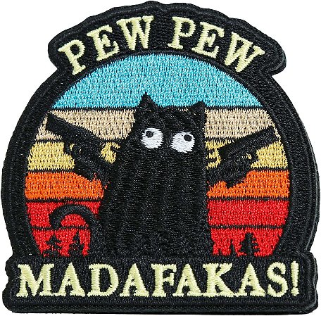 Patch Bordado PEW PEW MADAFAKAS! 7X7