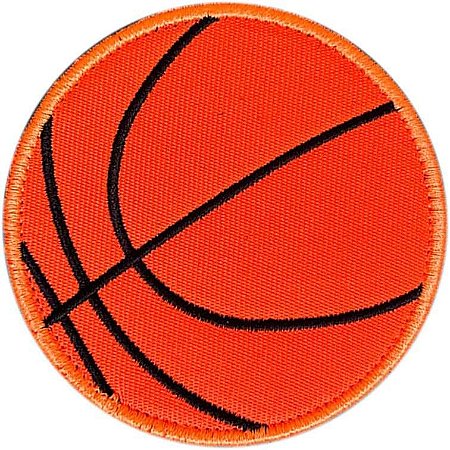Patch Bordado BOLA DE BASQUETE 8 x 8
