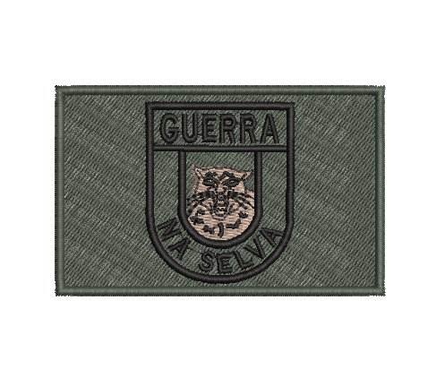 Patch Bordado Para Boné - Guerra Na Selva 5 x 8