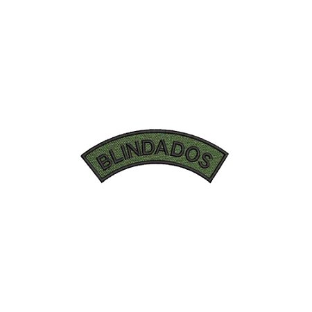 Distintivo Semicircular Bordado de Baixa Visibilidade - Manicaca BLINDADOS
