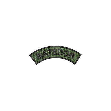 Distintivo Semicircular Bordado de Baixa Visibilidade - Manicaca BATEDOR