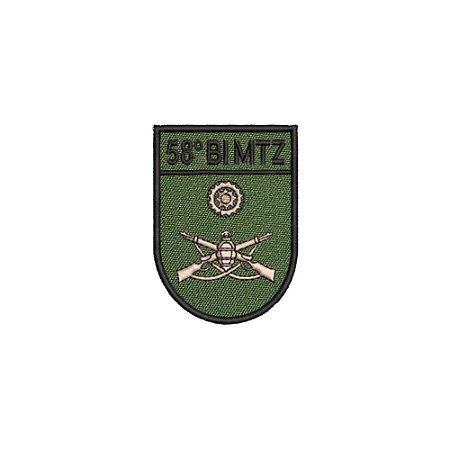 Distintivo de Organização Militar de Baixa Visibilidade - 58º BI MTZ (Batalhão de Infantaria Motorizado)