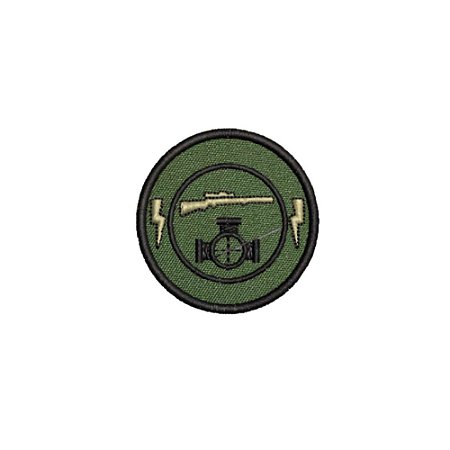 Distintivo Bordado de Gorro Baixa Visibilidade - CAÇADOR