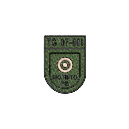 Distintivo de Organização Militar de Baixa Visibilidade - TG 07-001 (Tiro de Guerra de Rio Tinto - PB)