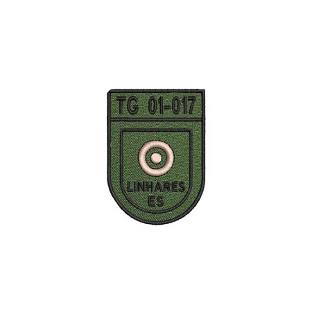 Distintivo de Organização Militar de Baixa Visibilidade - TG 01-017 (Tiro de Guerra de Linhares - ES)