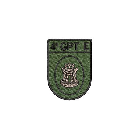Distintivo de Organização Militar de Baixa Visibilidade - 4º GPT E (4º Grupamento de Engenharia)