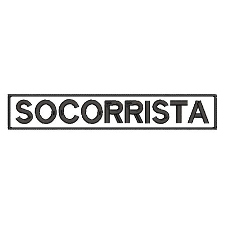 Patch Bordado SOCORRISTA 30 x 5 cm