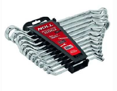 Jogo de Chaves Estrelas 6 x 7mm até 20 x 22mm - Contém 8 peças - Marca Noll