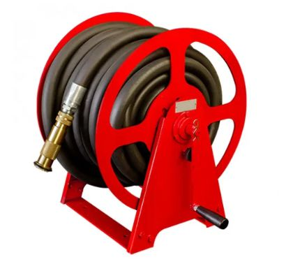 Carretel Manual para 100m Mangueira Ø1 Pol com Base Simples para Combate a Incêndio