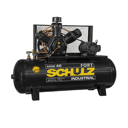 Compressor de Ar de 40 Pés 425 Litros com Motor Aberto 220/380V - SCHULZ